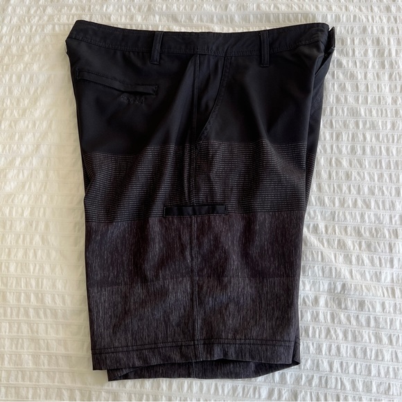 Da Hui Hybrid Collection Grey Ombre Stripe Hybrid Board Shorts, 32 - Picture 3 of 11